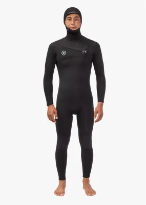 7 Seas 5-4-3 Full Hooded Chest Zip Wetsuit, BLK