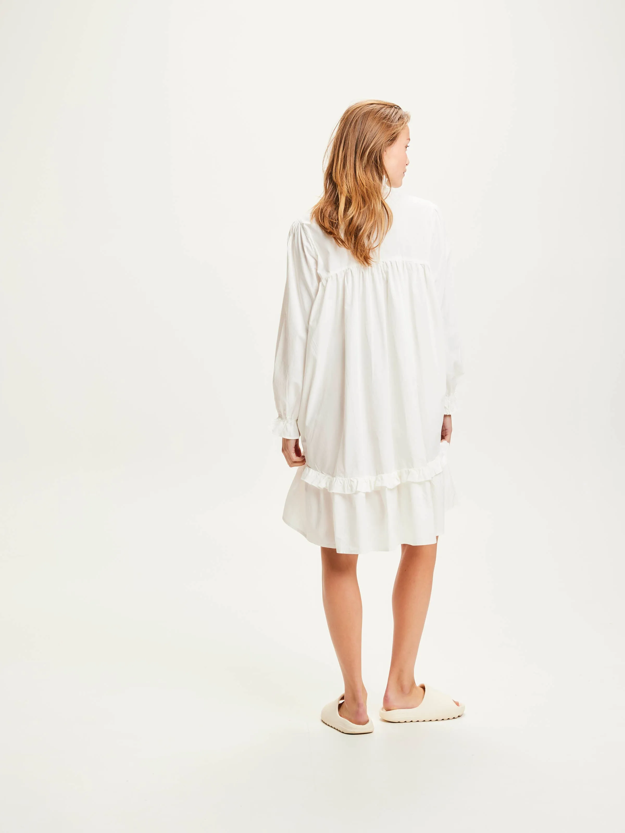 A-shape poplin dress - Snow White