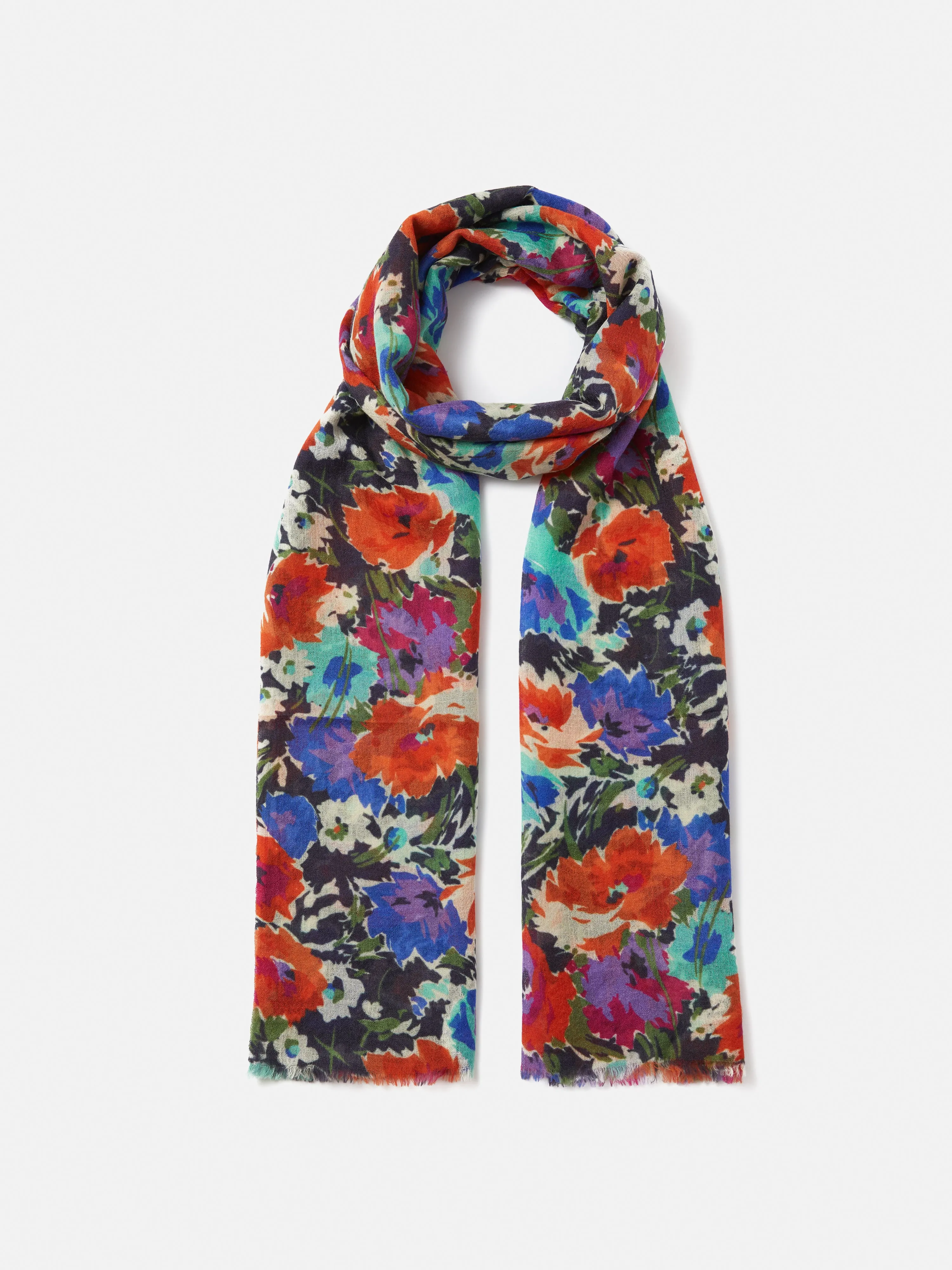 Abstract Meadow Gauze Scarf | Multi