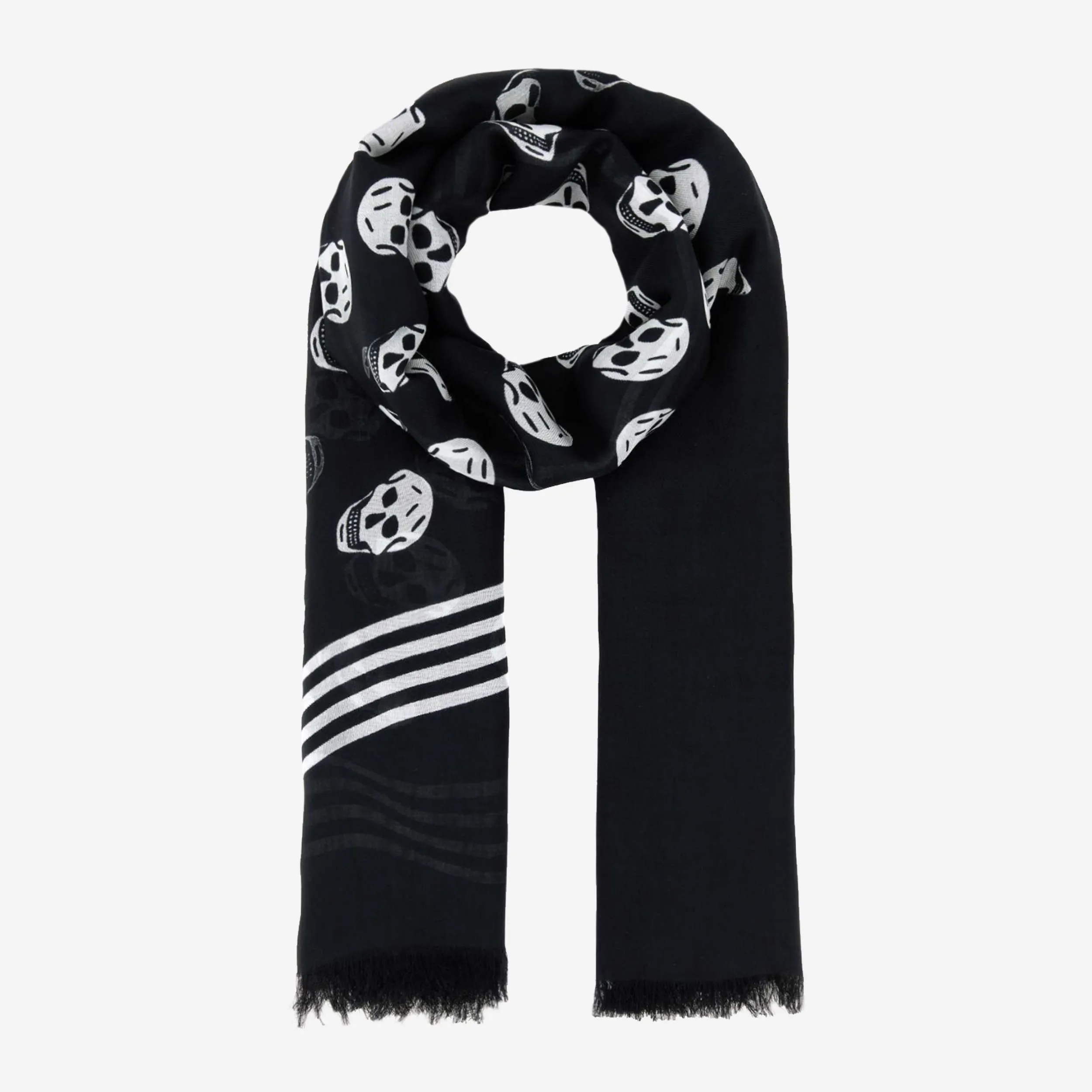 Alexander McQueen Biker Skull Scarf