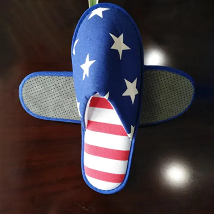 American flag slide slippers, unisex (4 Sets of 2)