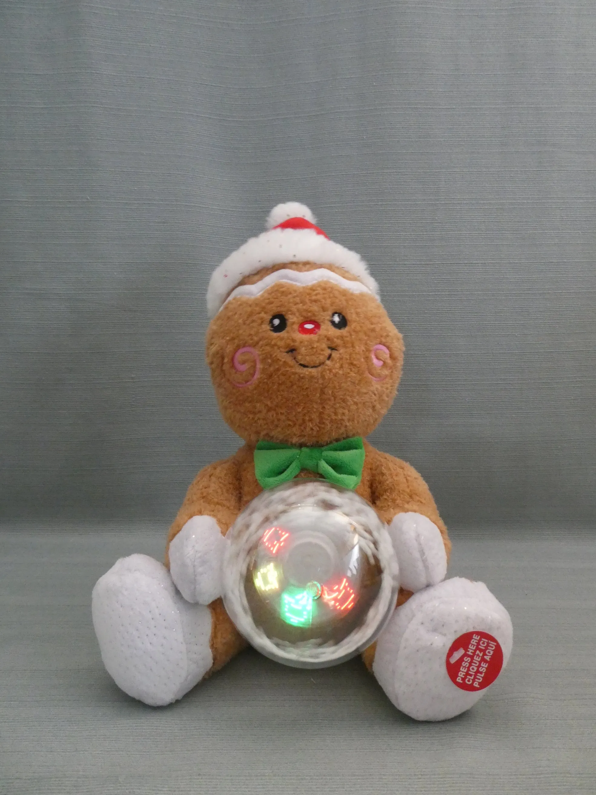 Like-New Plush Toy of Animated Gingerbread Man