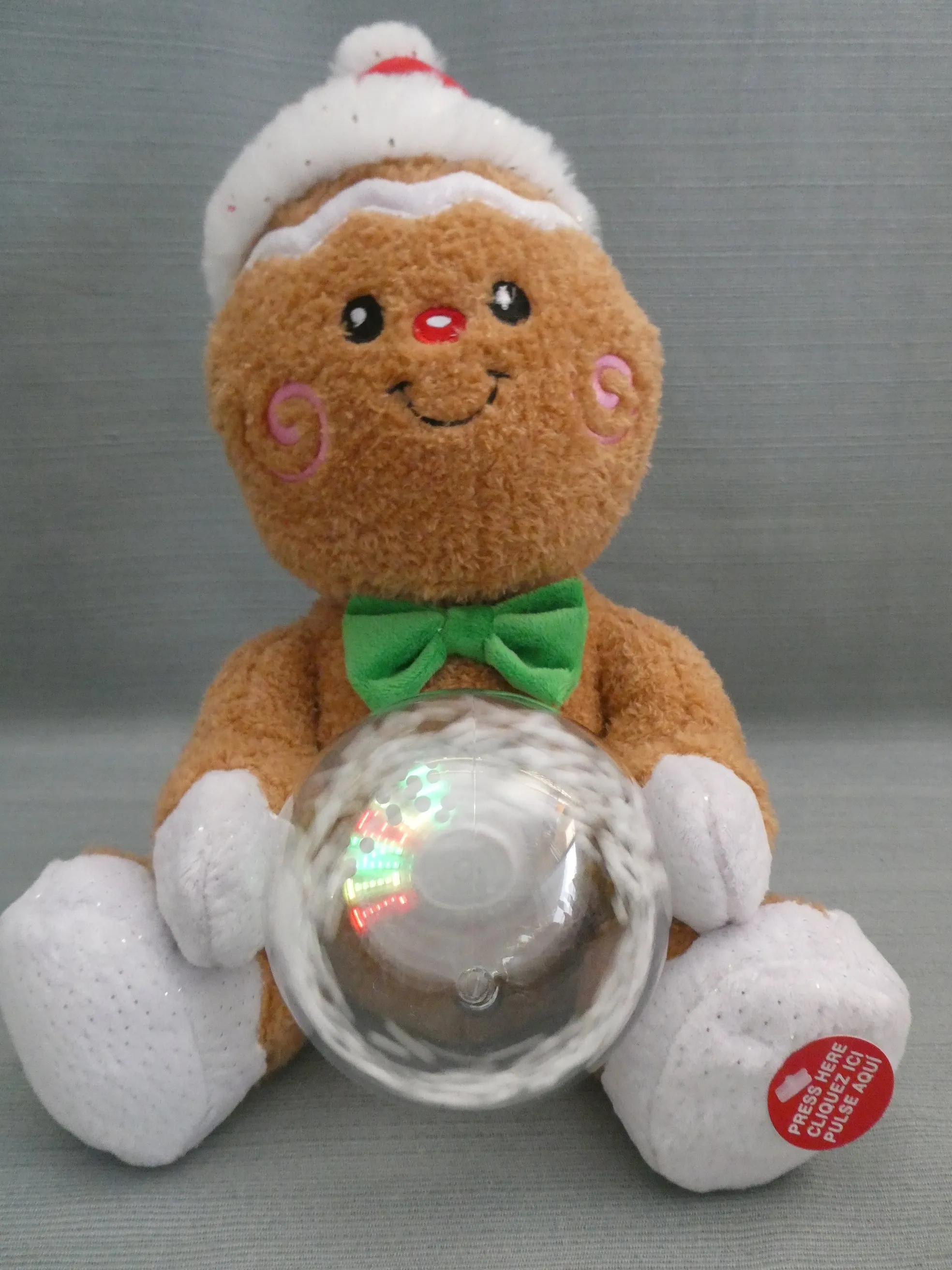 Like-New Plush Toy of Animated Gingerbread Man