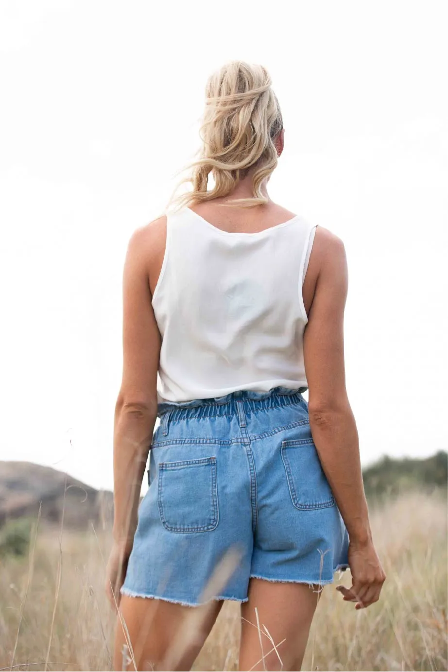 Anodella Blue Denim Shorts