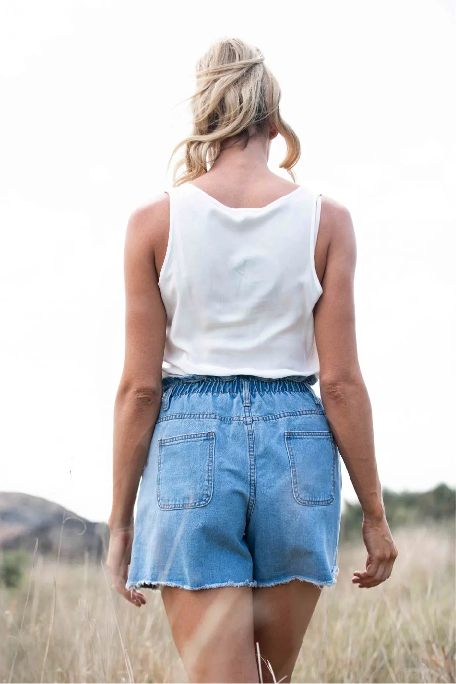 Anodella Blue Denim Shorts