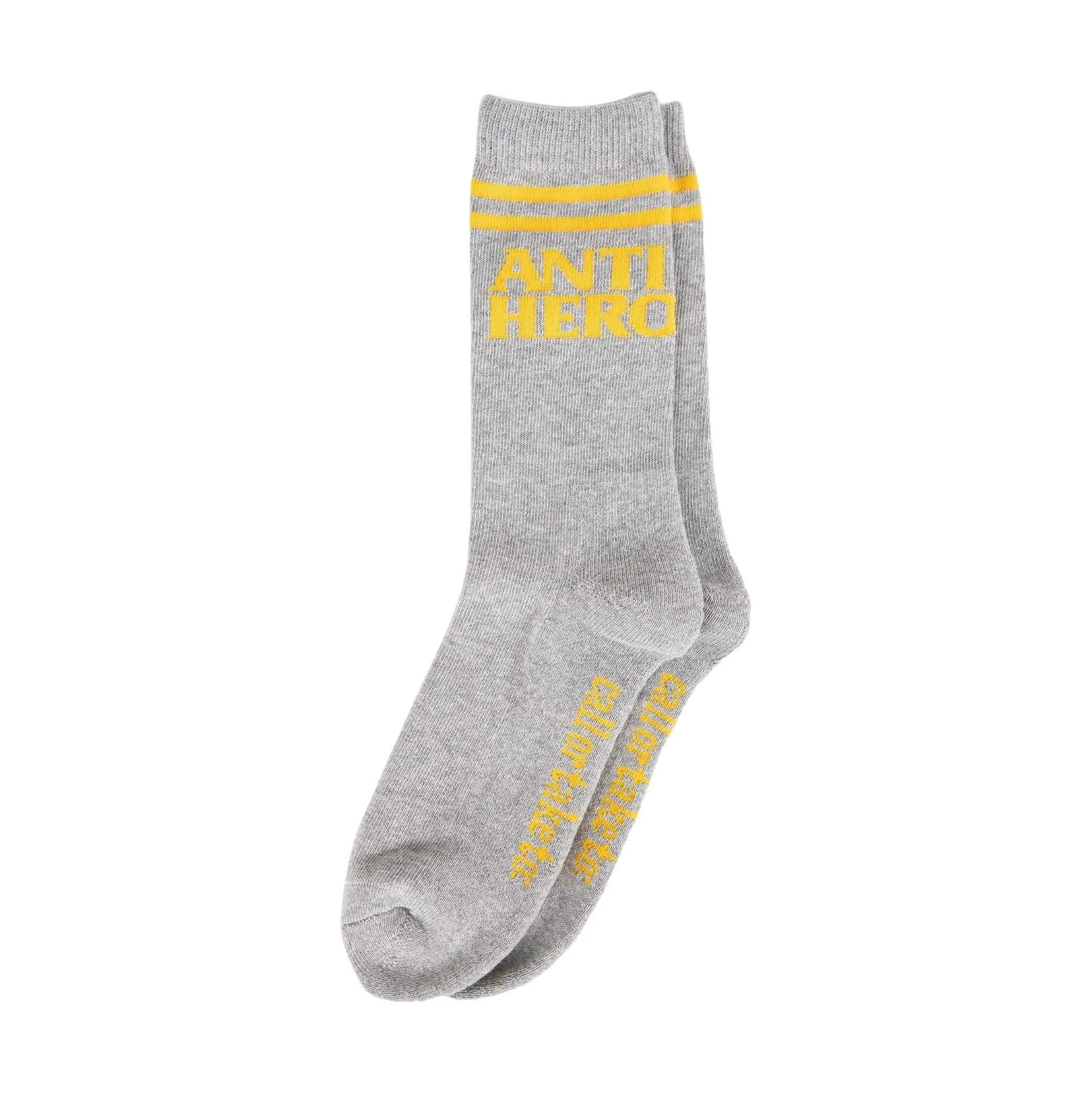 Anti Hero Black Hero If Found Crew Socks Heather/Yellow