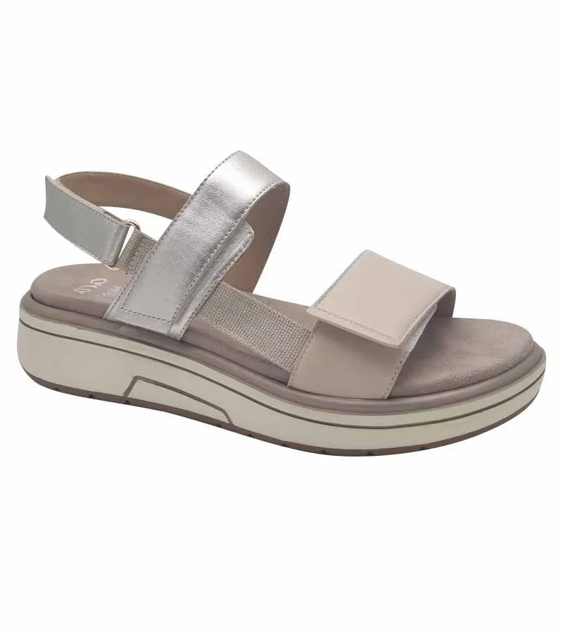 Ara Womens Sandal Leather Beige Comfort Sandal Lucca 2.0 - 12-20204