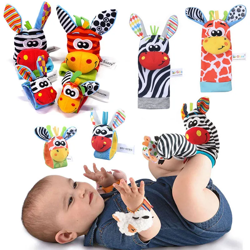 Baby Toys 0-12 Months Cute Stuffed Animals Baby Rattle Socks