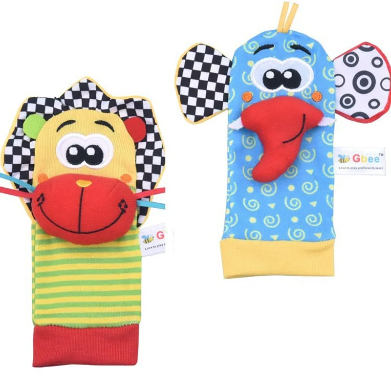 Baby Toys 0-12 Months Cute Stuffed Animals Baby Rattle Socks