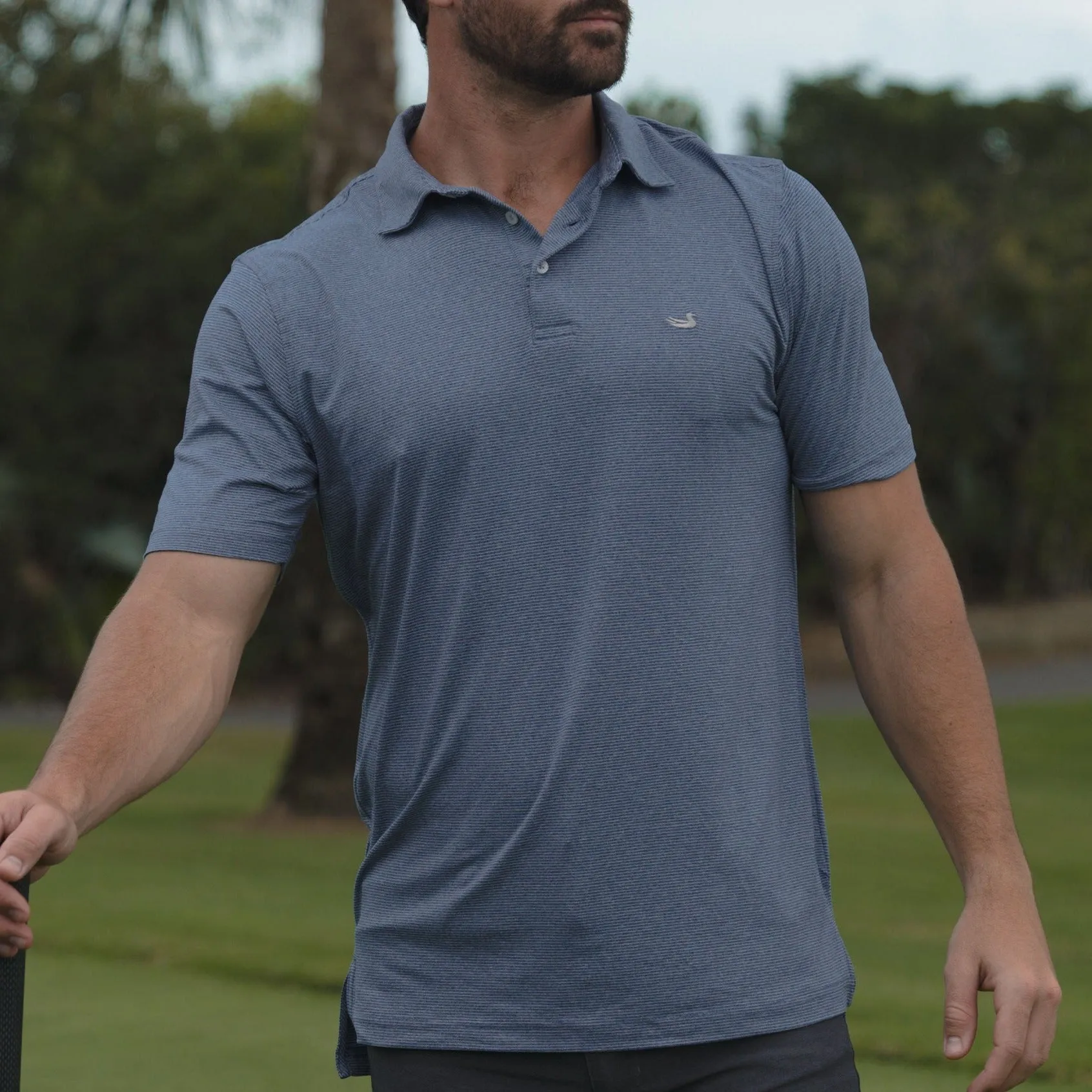 Biscayne Heather Performance Polo