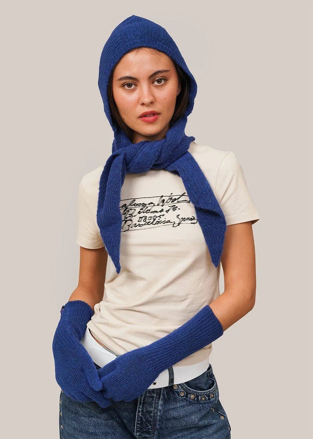 Elegant Blue Coucou Scarf