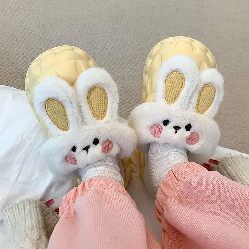 Bunny Waterproof Fluffy Winter Slippers MK18521