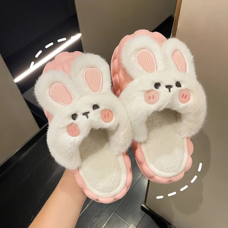 Bunny Waterproof Fluffy Winter Slippers MK18521