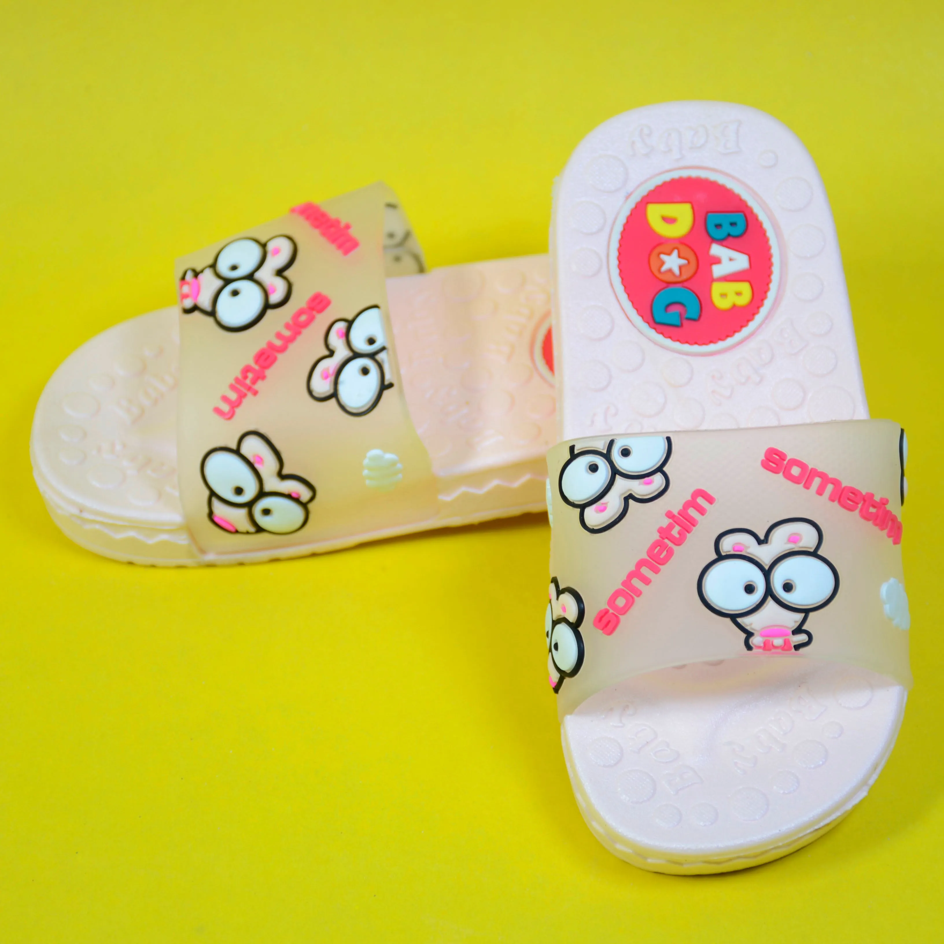 C1412 BABDOG Sometime Transparent with Baby Pink Slippers