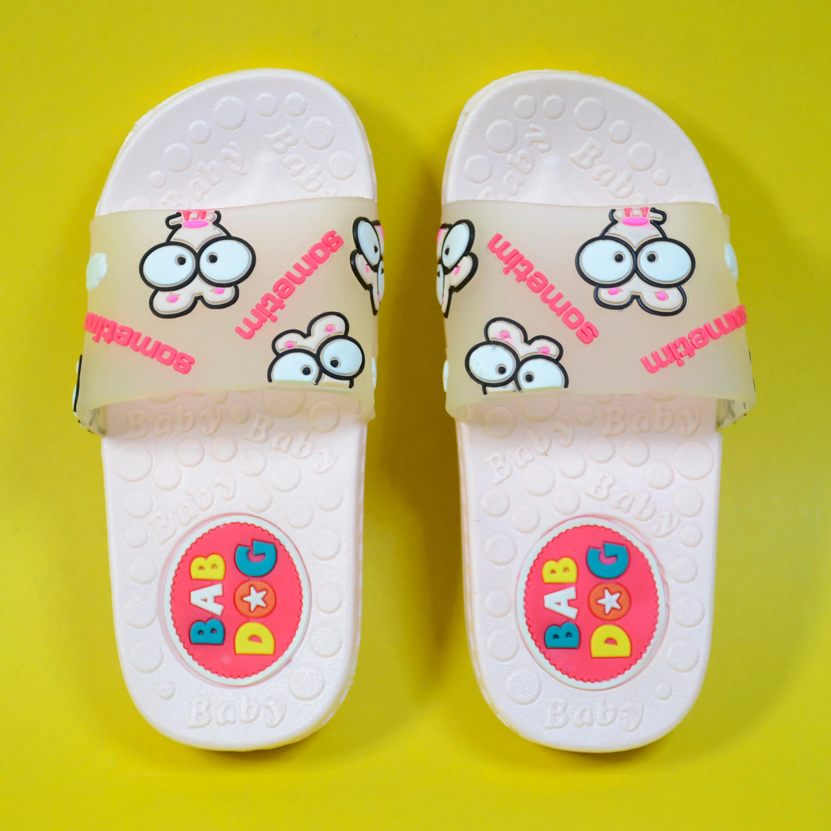 C1412 BABDOG Sometime Transparent with Baby Pink Slippers