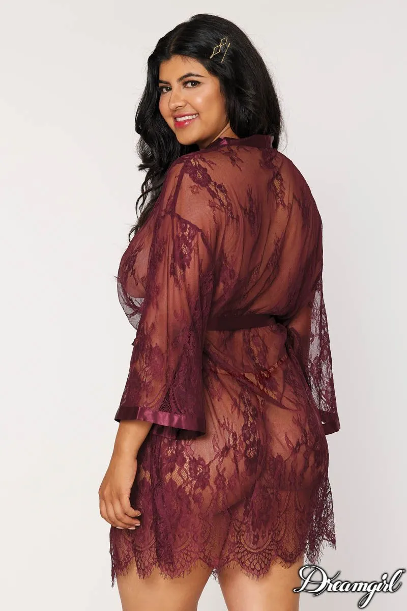 Eyelash Lace Robe