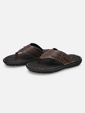 Ezok Men Troy 2303 Buff Brown Leather Slippers