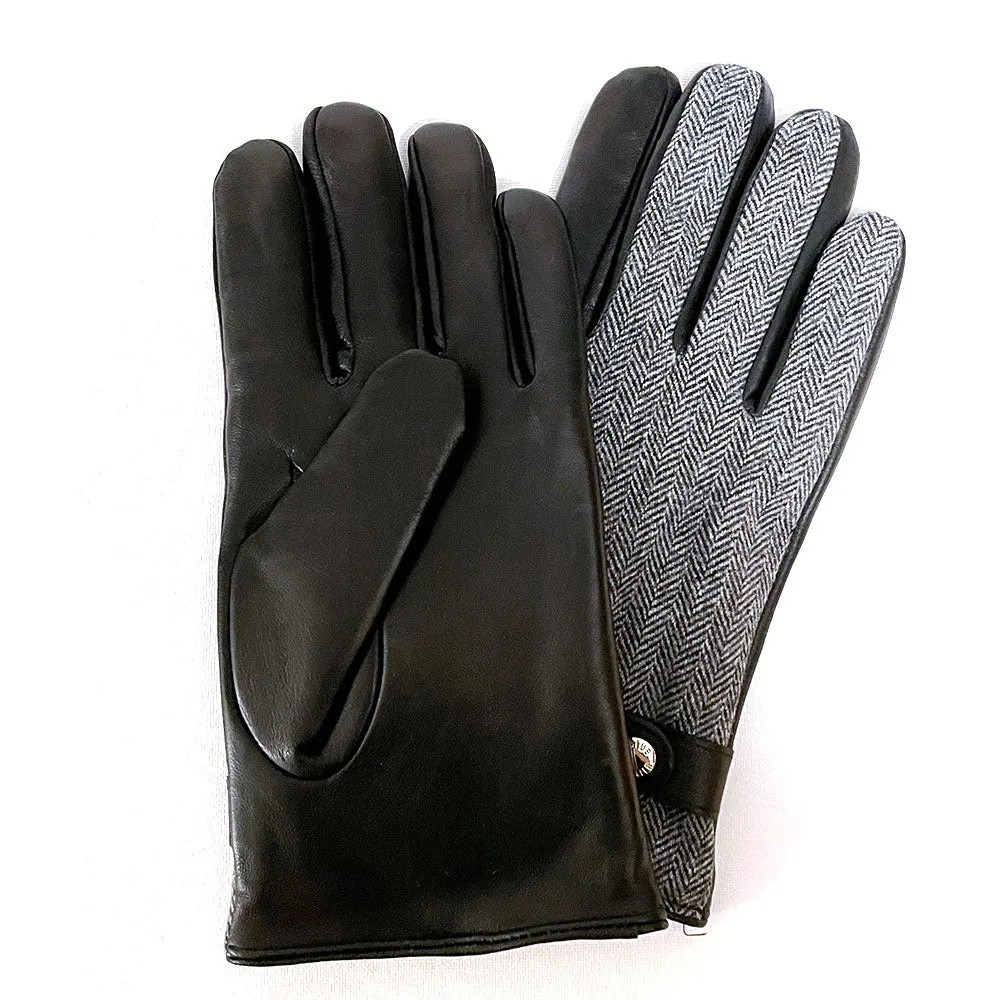 Fabric Leather Gloves