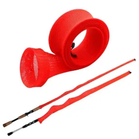 Fishing Rod Cover Elastic Tangled Fishing Rod Socks High Elasticity Retractable Protective Cover