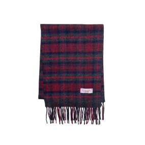 FRESH Red Tartan Wool Scarf