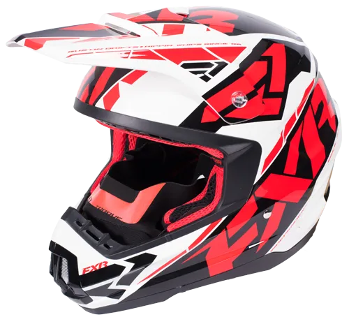 FXR Torque Core Helmet Red/Wht