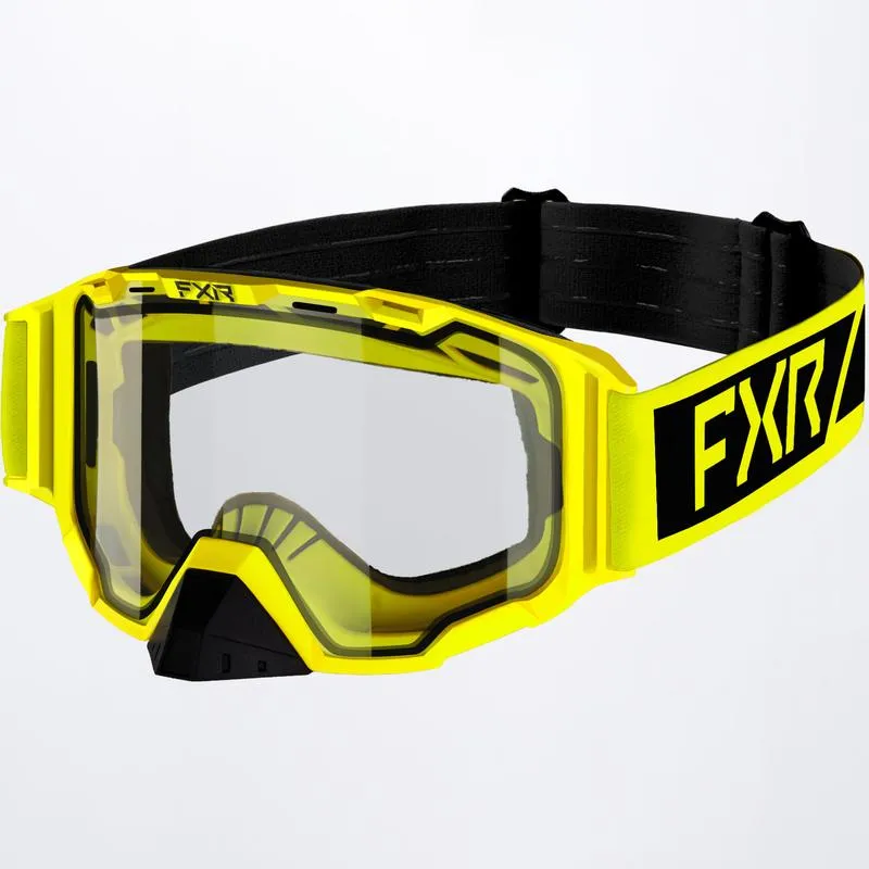 FXR Youth Maverick Clear Goggle Hi-Vis/Black