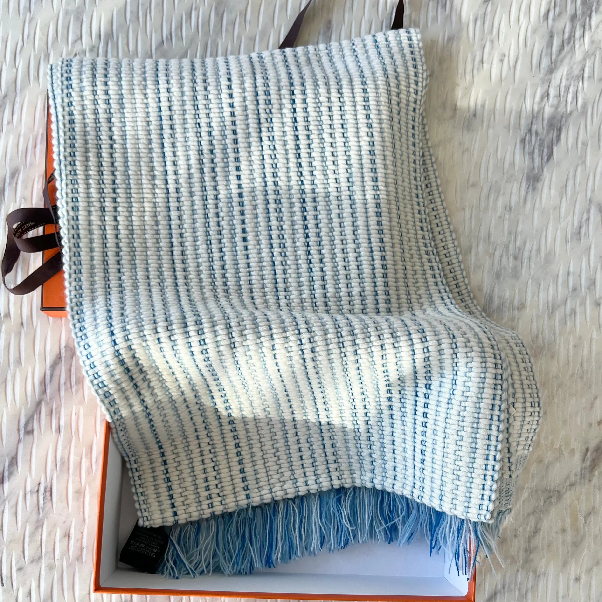 Hermes Boutis Muffler Scarf