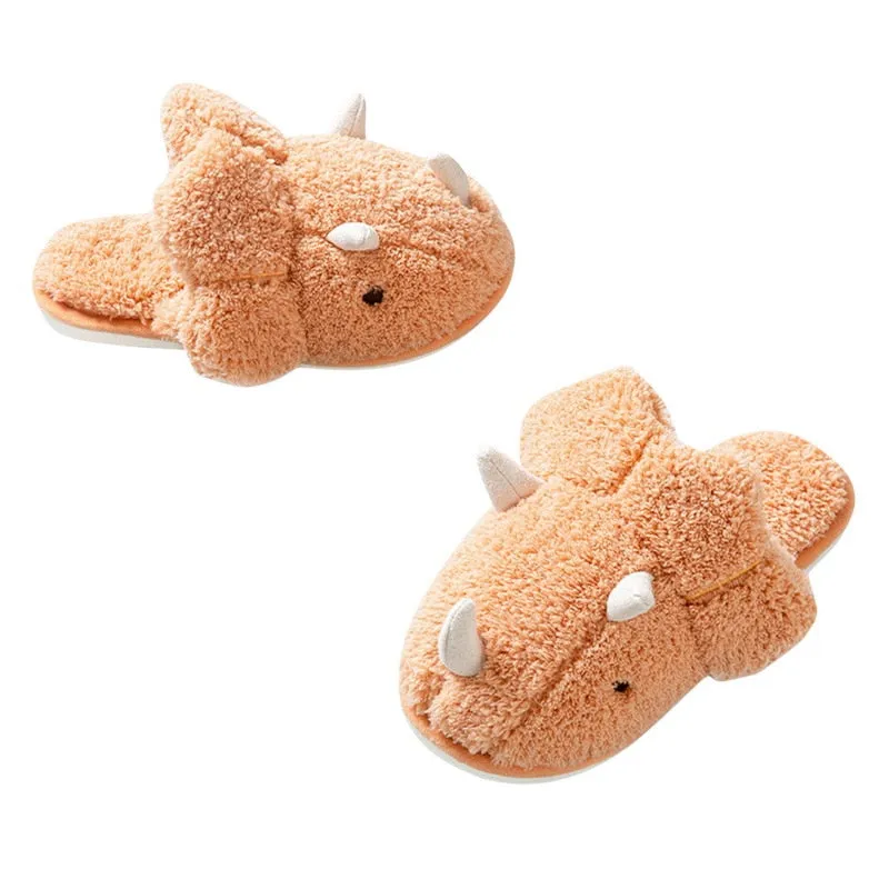 Kawaii Fluffy Dinosaur Slippers