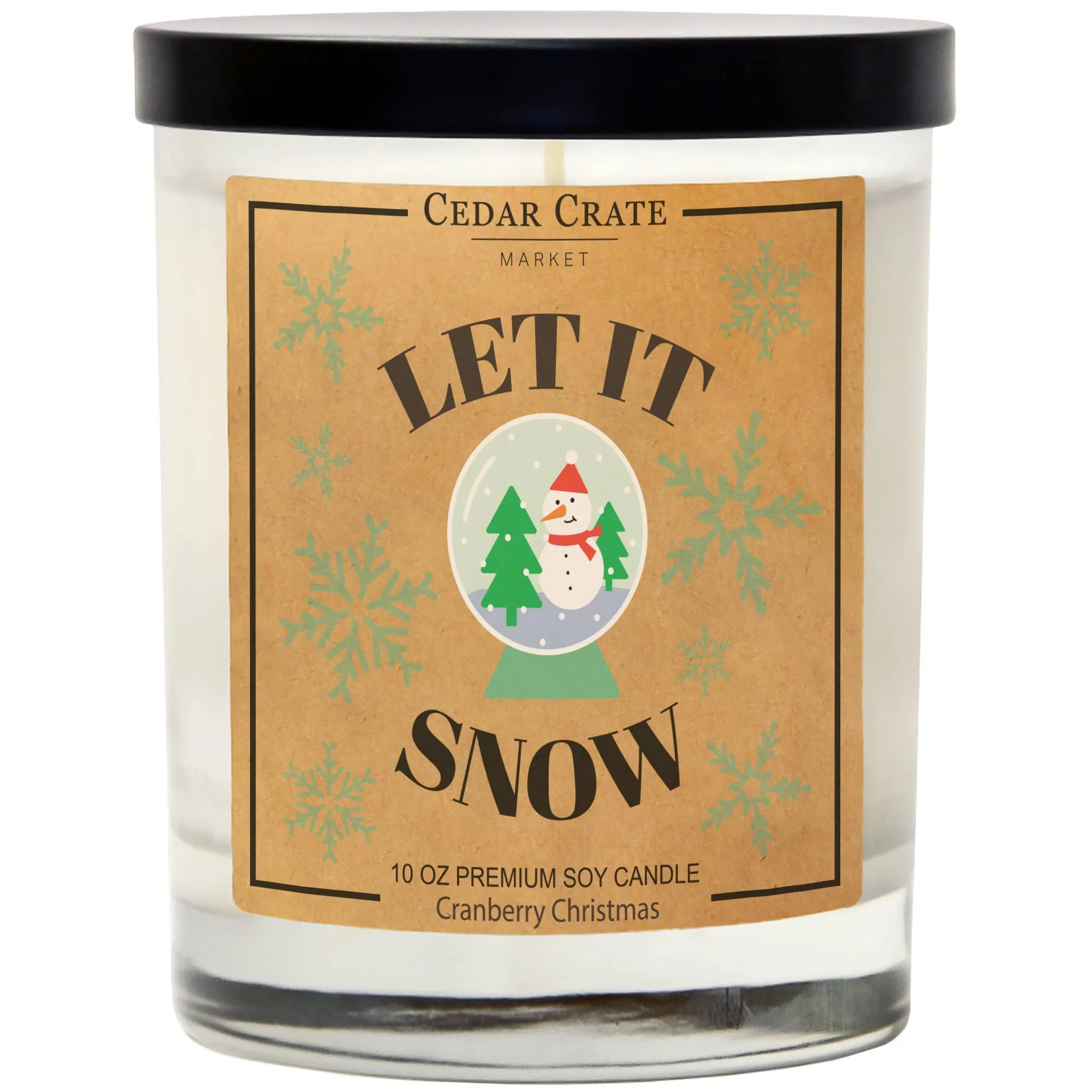 Let It Snow | Cranberry Christmas Candle