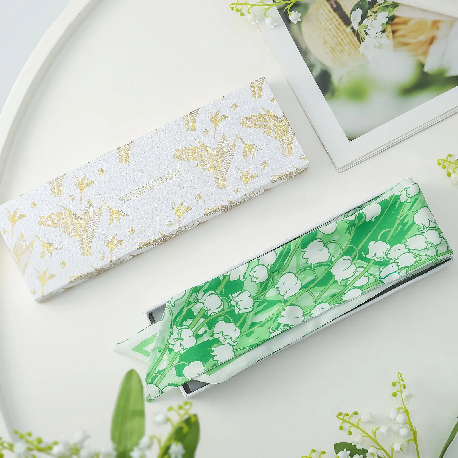 Lily of The Valley Scarf Box