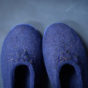 MARGOT - Dark Blue - Customisable ballerinas slippers