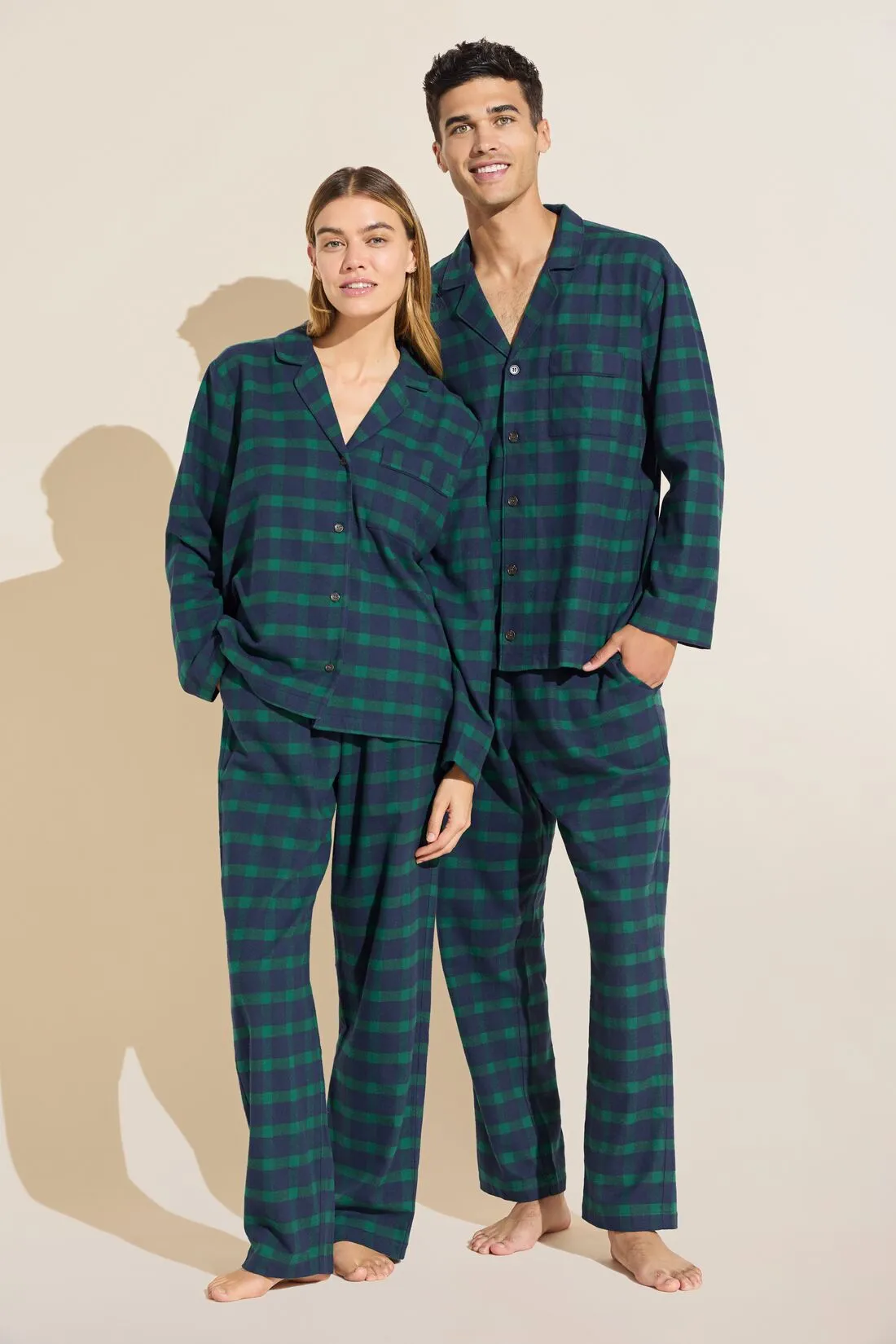 Mens Flannel Long PJ Set