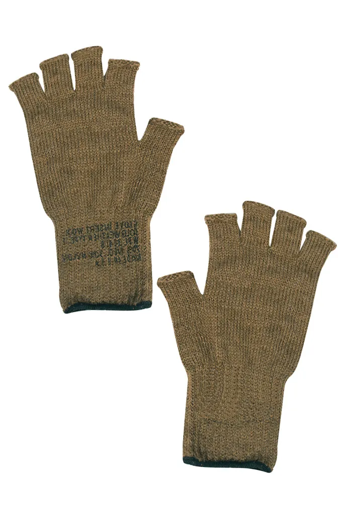 MILITARY FINGERLESS GLOVES WOOL, 2 COLORS