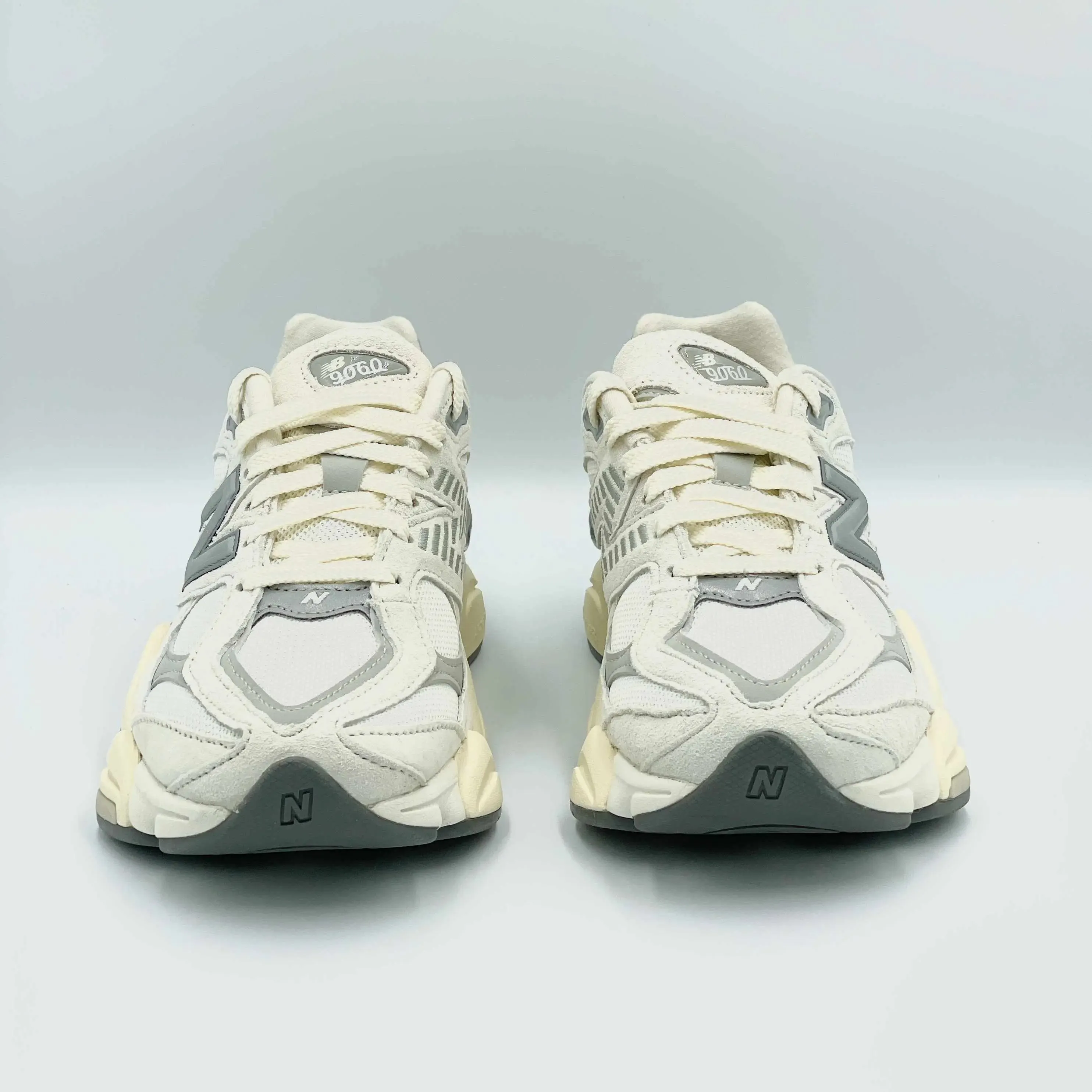 New Balance 9060 Running Shoes in Elegant Sea Salt White Color