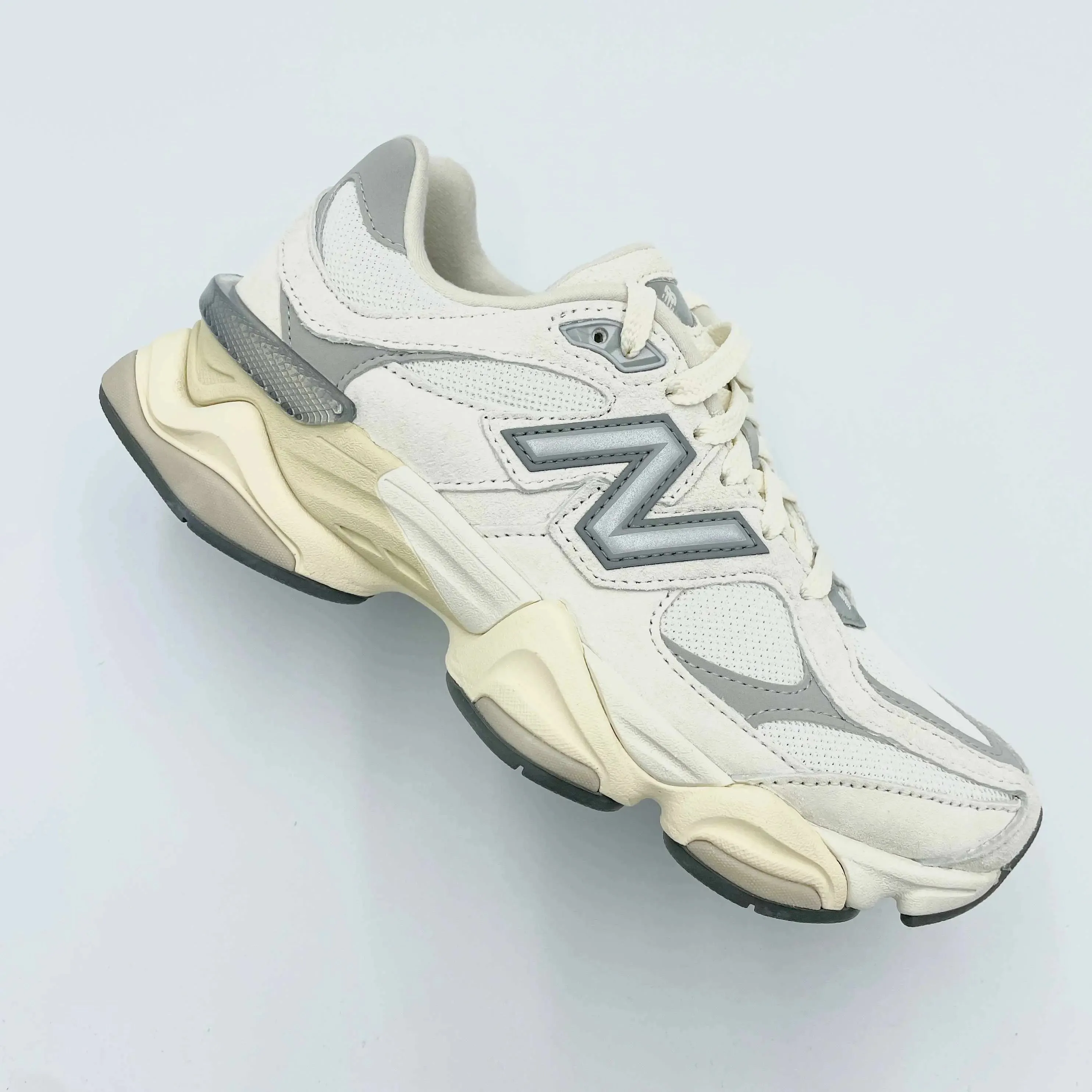 New Balance 9060 Running Shoes in Elegant Sea Salt White Color