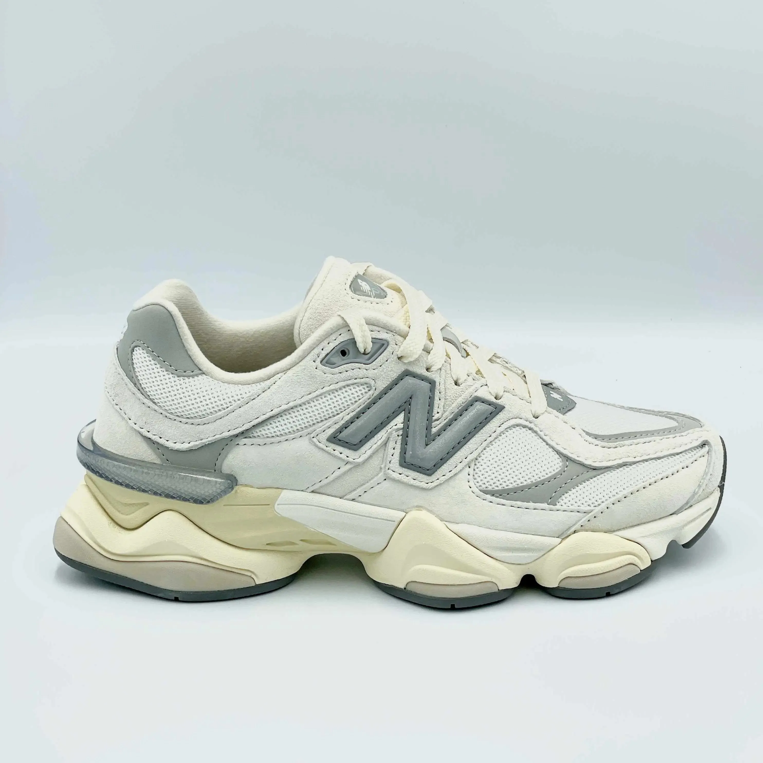 New Balance 9060 Running Shoes in Elegant Sea Salt White Color