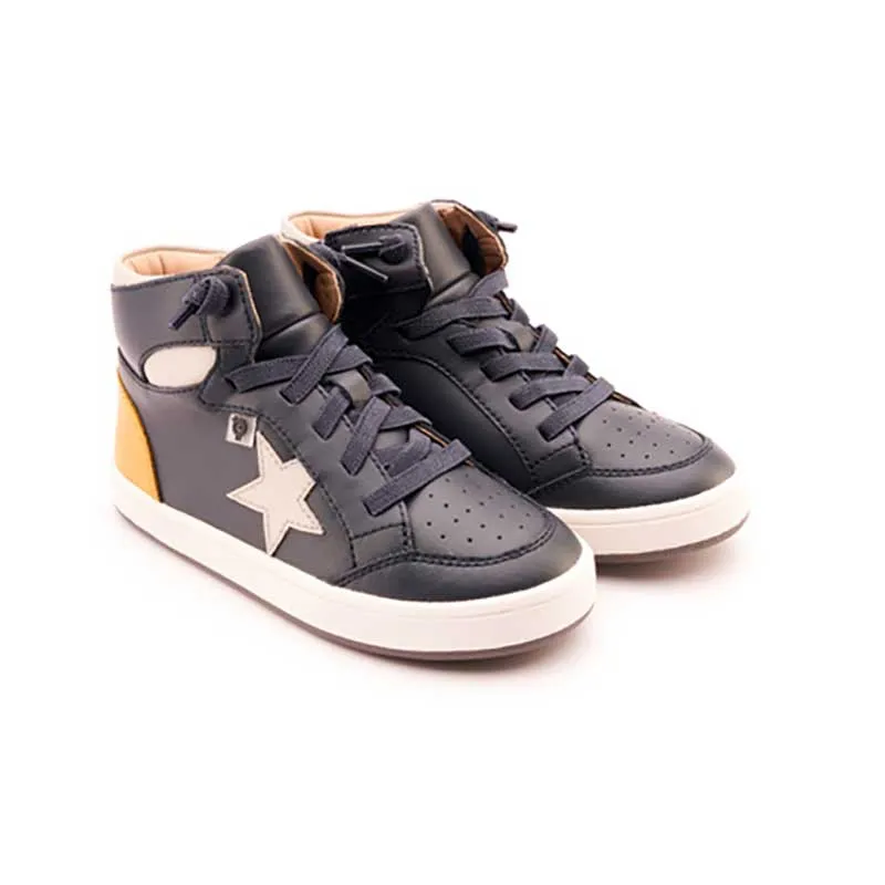 Old Soles Toddler's Star Tracker Navy/Grey Star