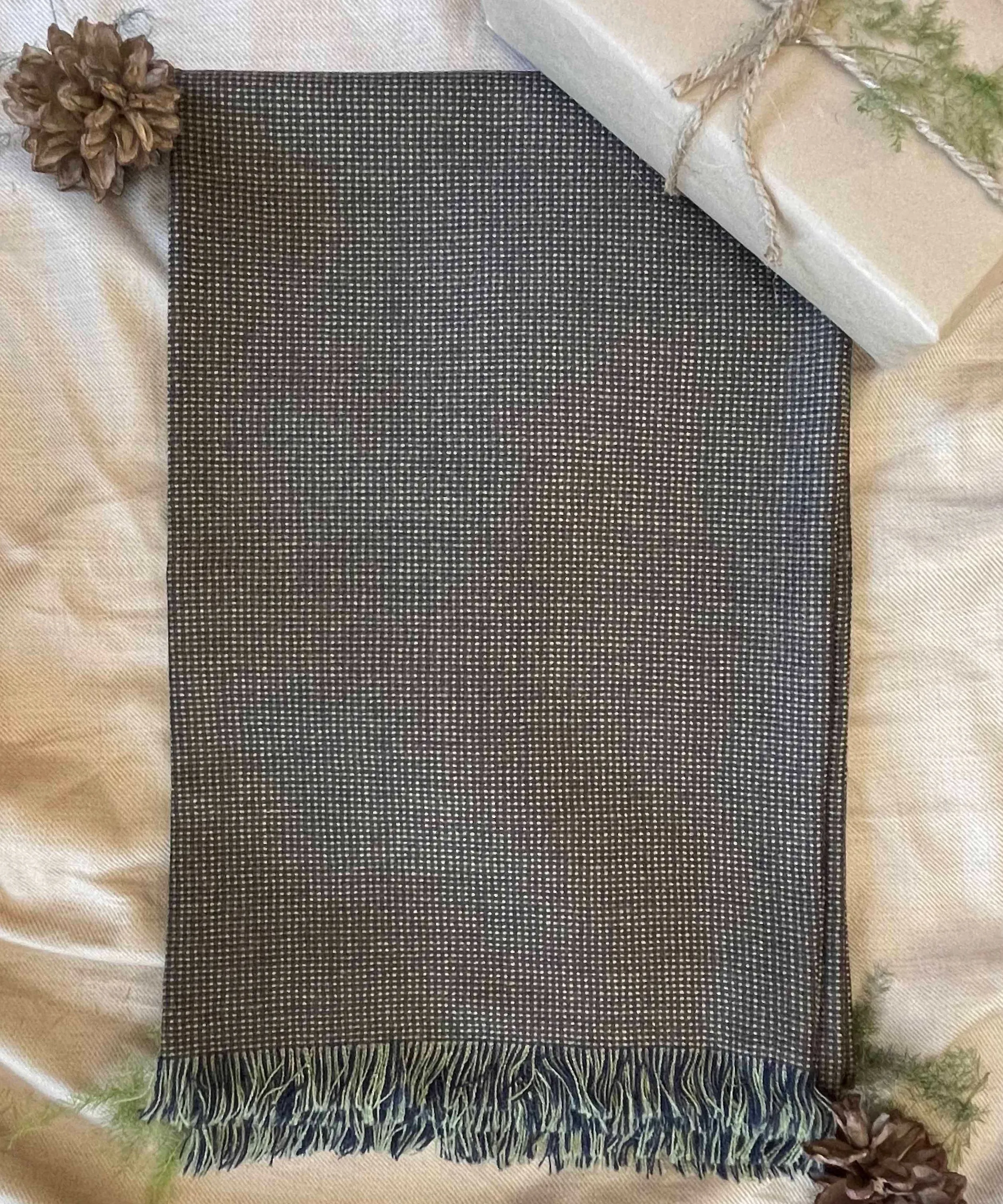 Olive Tweed Scarf