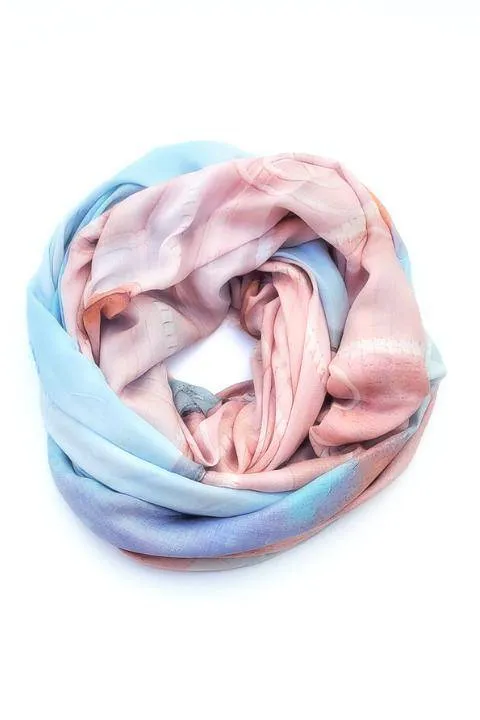 Oversized Rectangular Italian Cashmere Blend Scarf - Cuban Dream