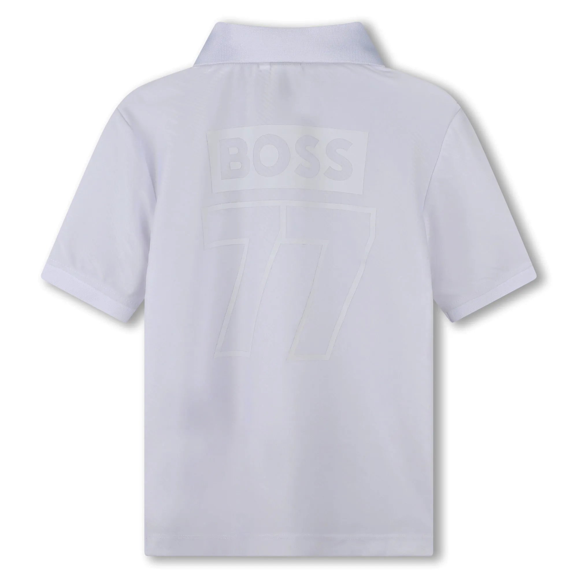 Playera Polo para nio y adolescente Boss blanca