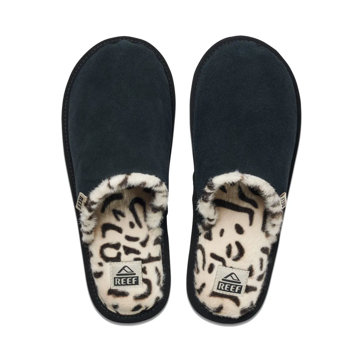 Reef Cozy Slipper Snow Leopard   