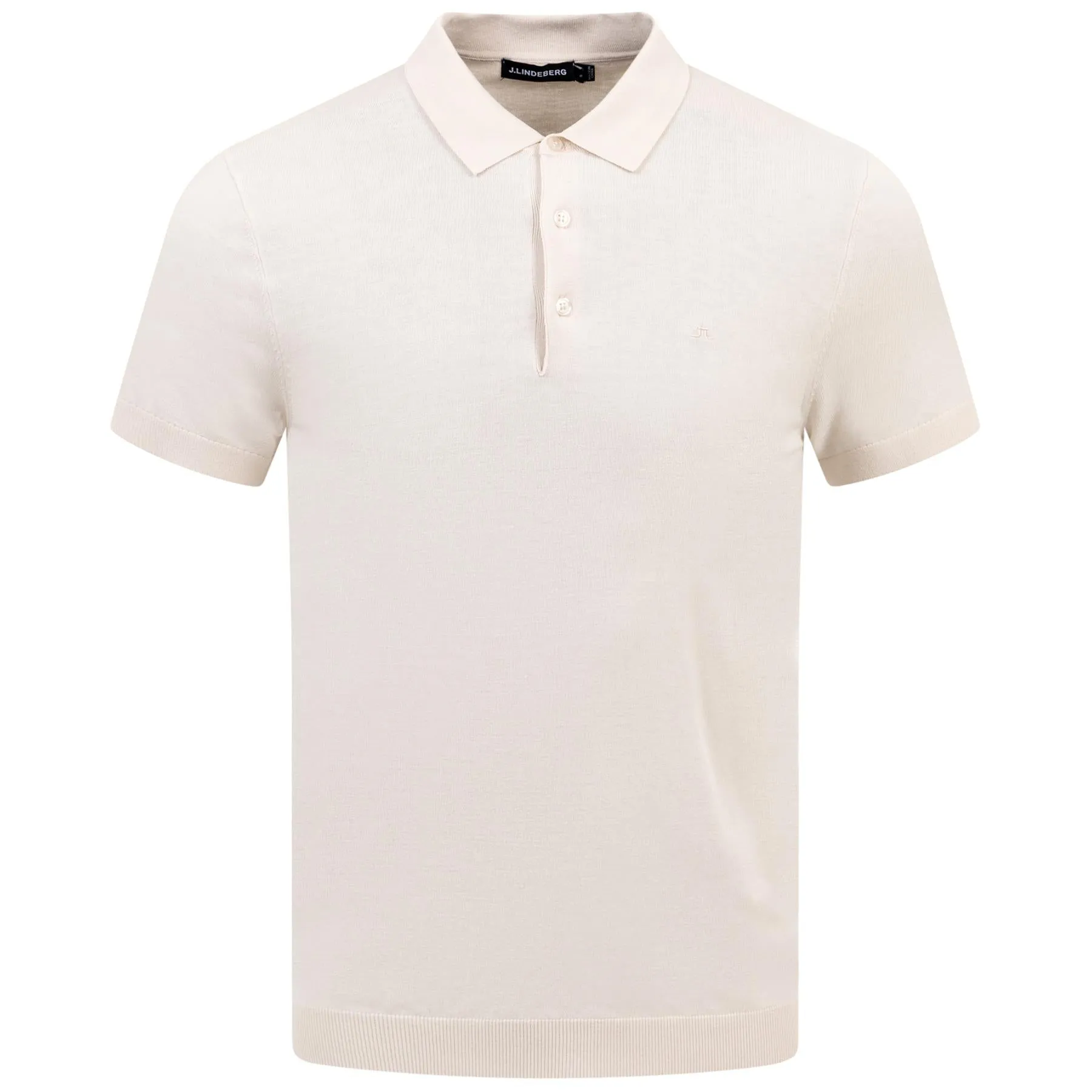 Ridge Rayon Silk Slim Fit Polo Moonbeam Grey - SS24