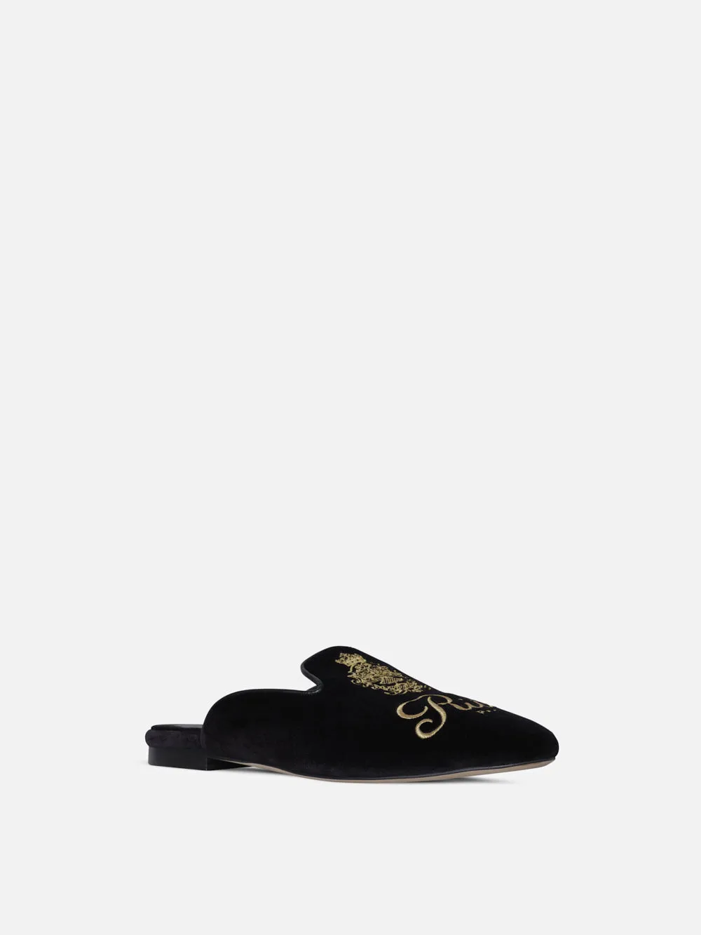 Ritz Women's Velvet Slippers -- Black