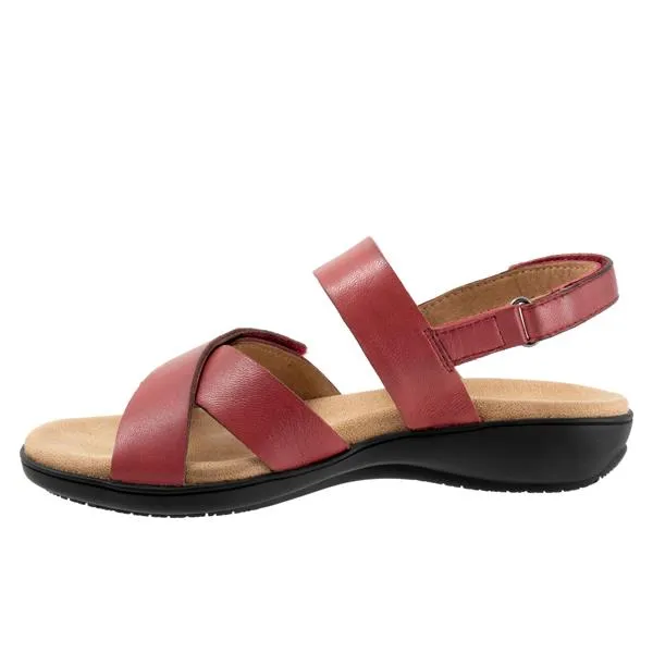 River Dark Red Sandals