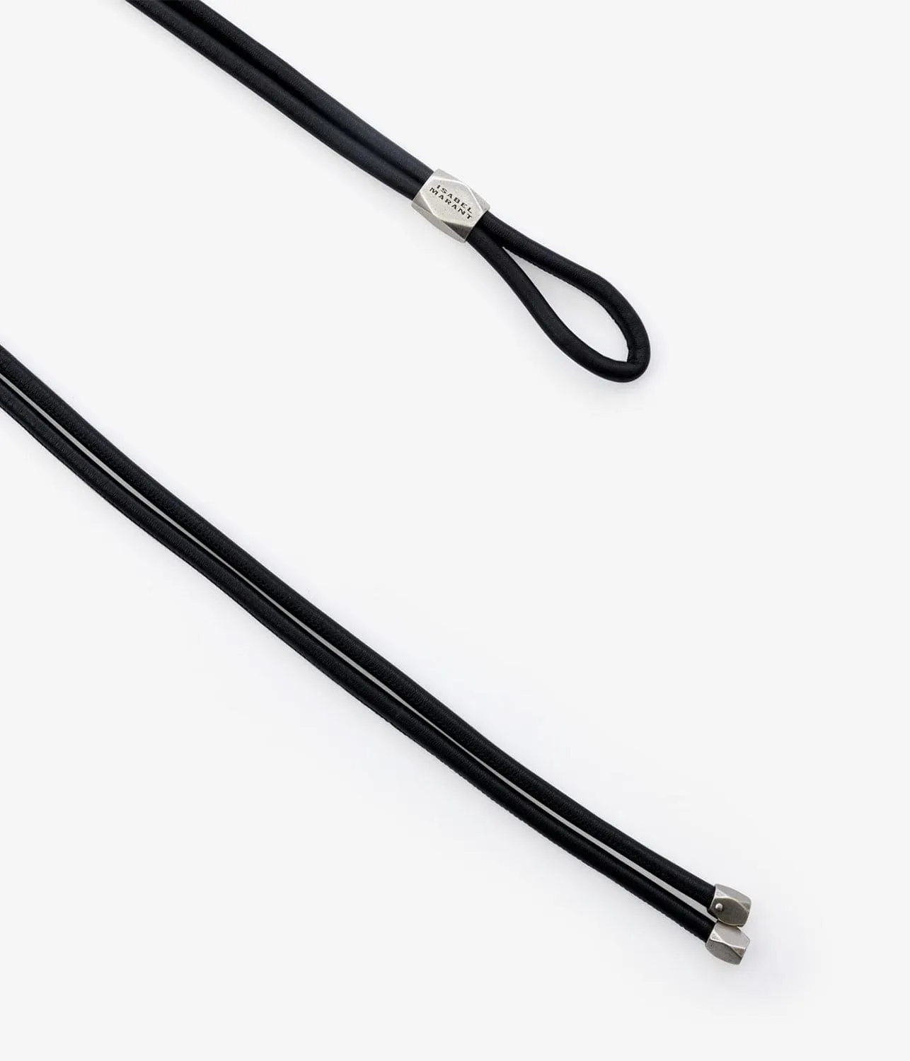 SILVIA BELT- BLACK /SILVER