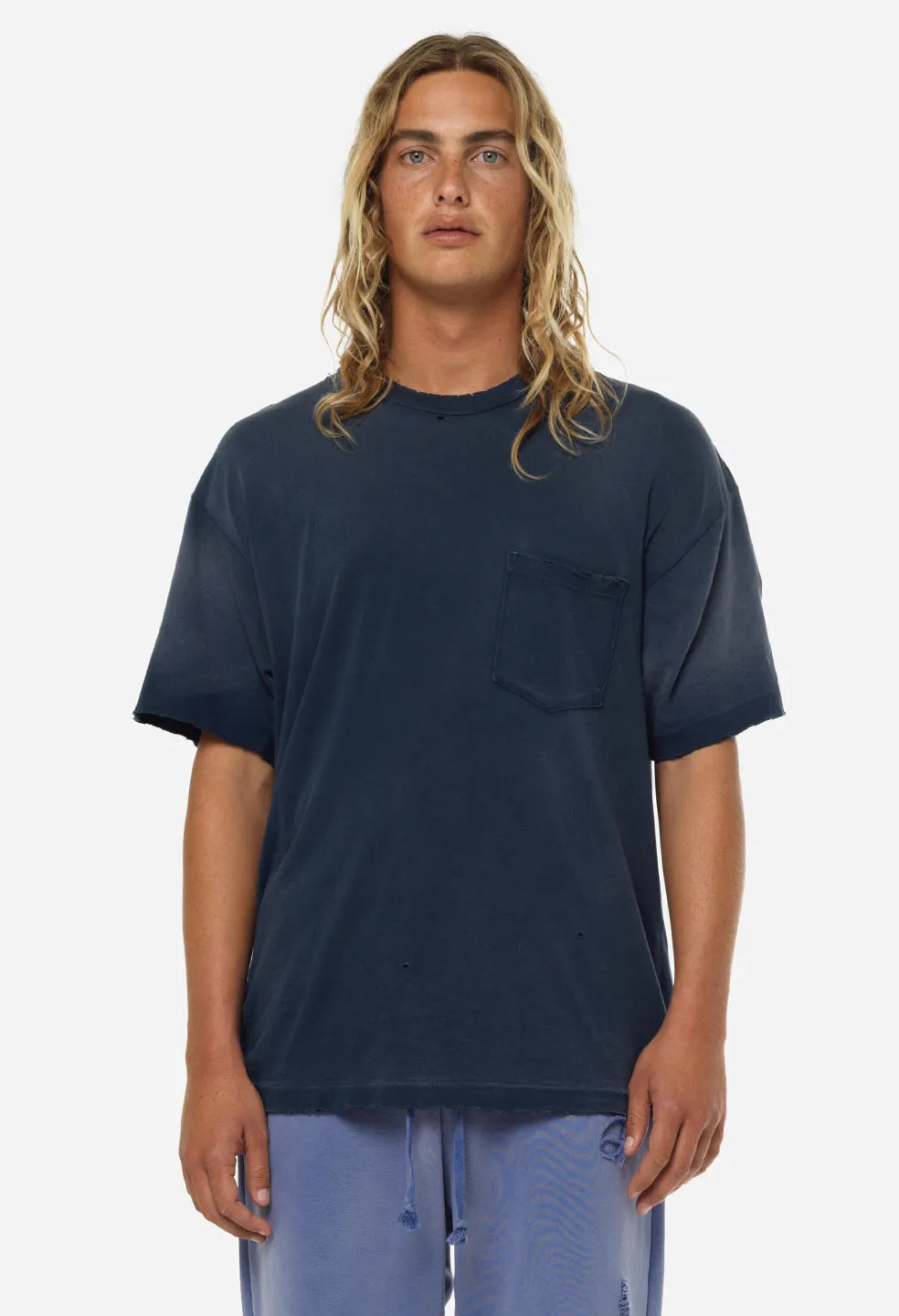 Sundrenched Folsom Pocket Tee / Vintage Black