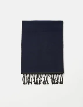 Universal Works Scarf - Navy Blue/Charcoal Grey