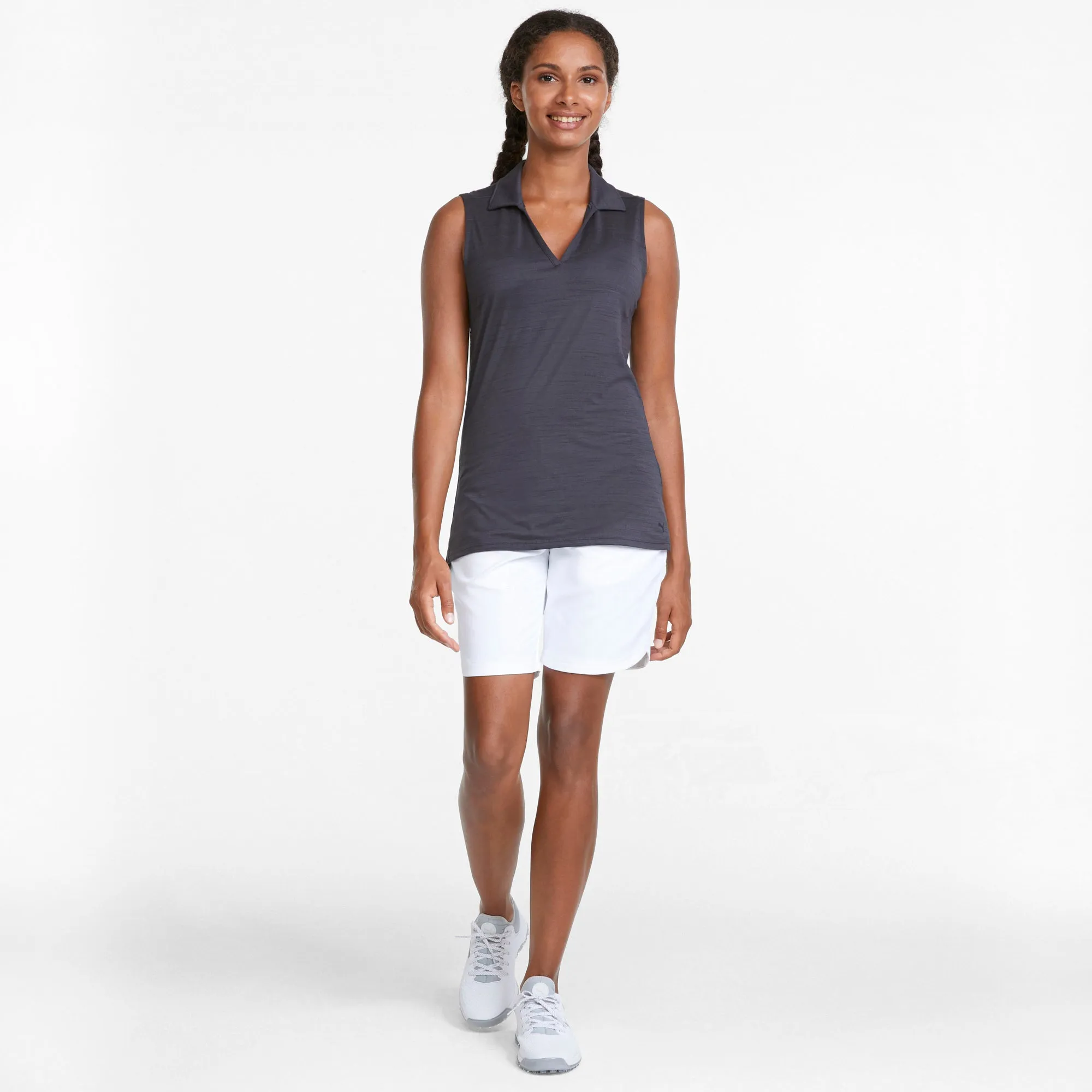 Women's CLOUDSPUN Coast Sleeveless Golf Polo | Navy Blazer