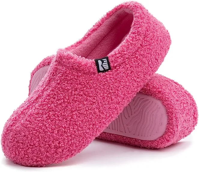 Women's Fuzzy Fleece Closed Back Indoor Slipper