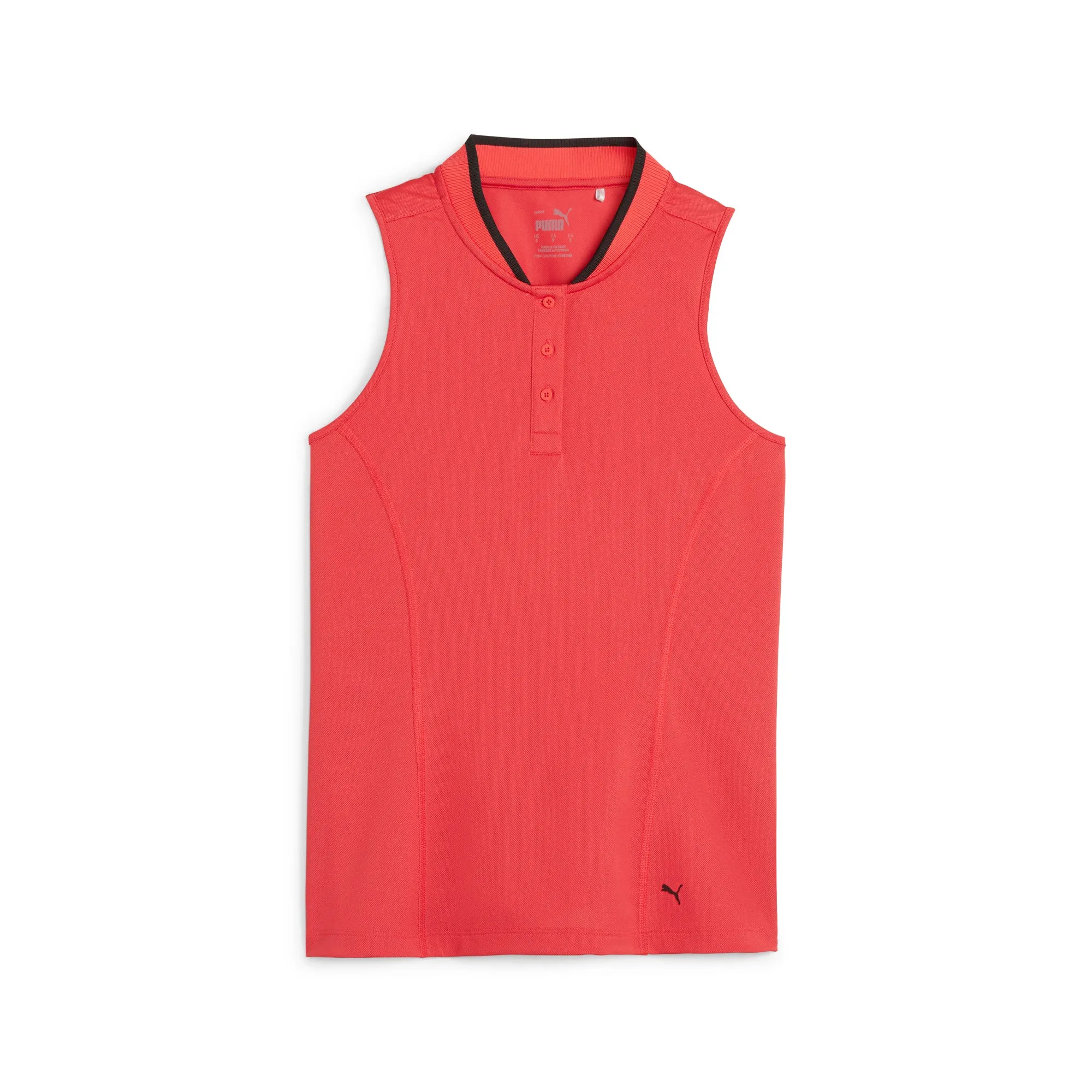 Women's Range Pique Sleeveless Golf Polo